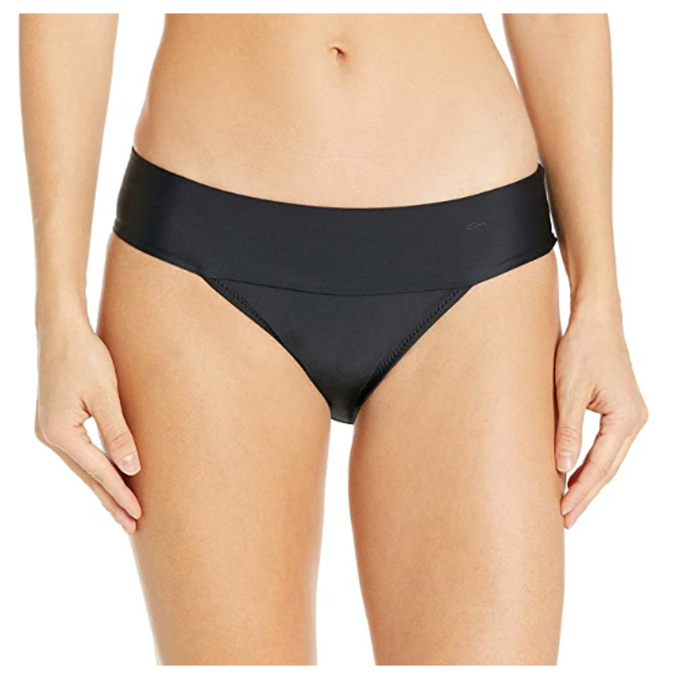 Volcom Junior Simply Solid Modest Bikini Bottom Black Size S